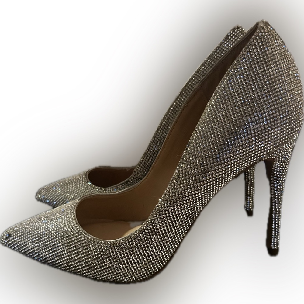 Steve Madden crystal embellished heels size 8M